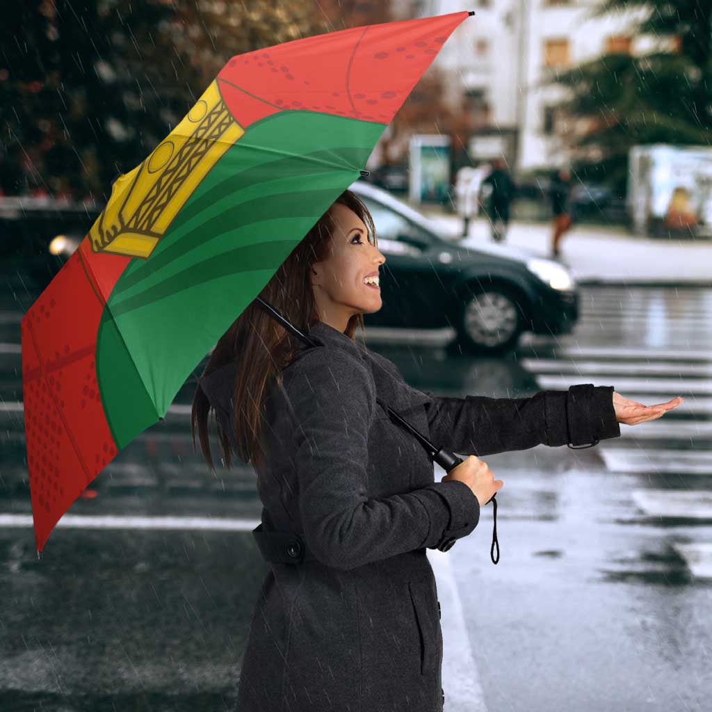 Custom Zimbabwe Cricket Umbrella Go Chevrons 2003 Color Version - Wonder Print Shop