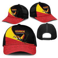Uganda Cricket Mesh Trucker Cap Go Cranes African Pattern - Wonder Print Shop