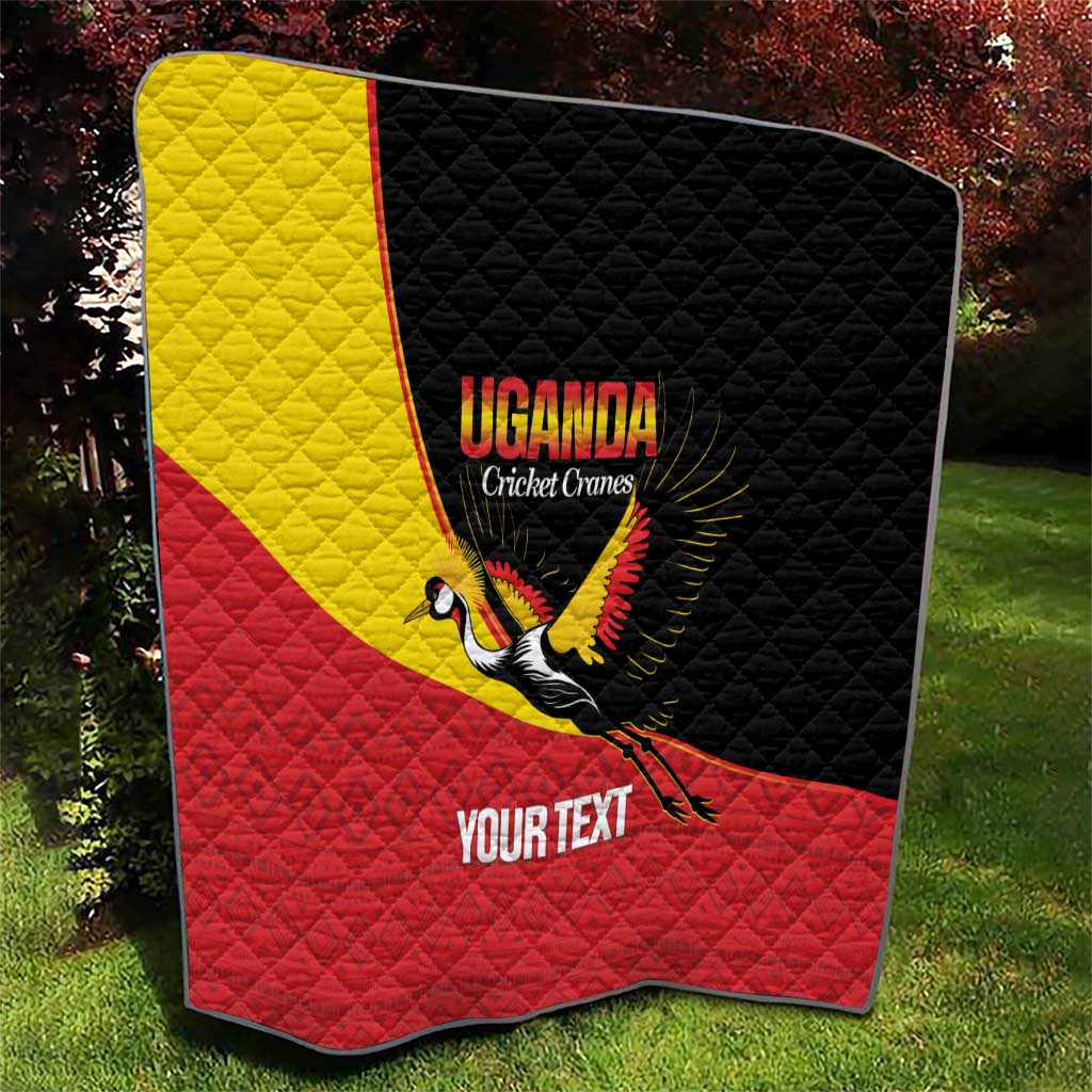 Custom Uganda Cricket Quilt Go Cranes African Pattern - Wonder Print Shop