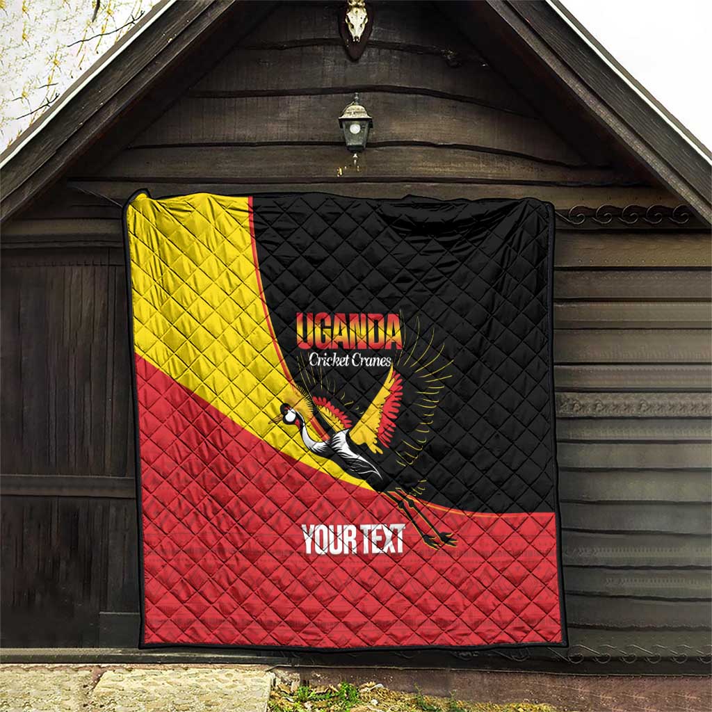 Custom Uganda Cricket Quilt Go Cranes African Pattern - Wonder Print Shop