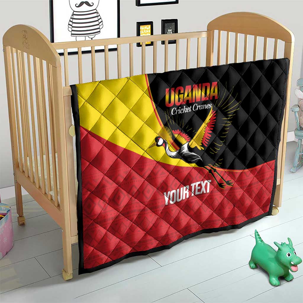 Custom Uganda Cricket Quilt Go Cranes African Pattern - Wonder Print Shop