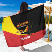Custom Uganda Cricket Sarong Go Cranes African Pattern - Wonder Print Shop