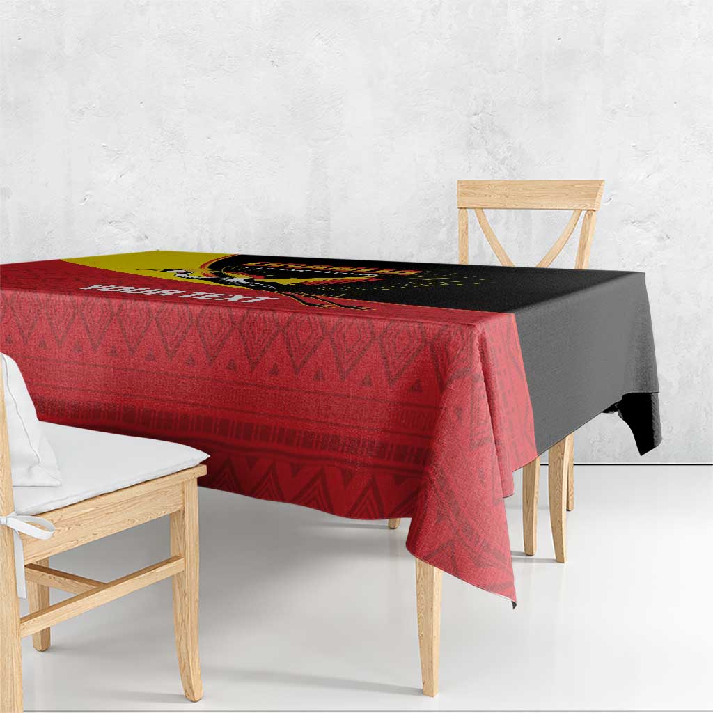 Custom Uganda Cricket Tablecloth Go Cranes African Pattern - Wonder Print Shop