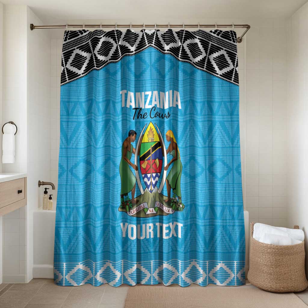 Custom Tanzania Cricket Bathroom Set Go Cows Sporty African Pattern - Wonder Print Shop