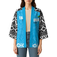Custom Tanzania Cricket Kimono Go Cows Sporty African Pattern - Wonder Print Shop