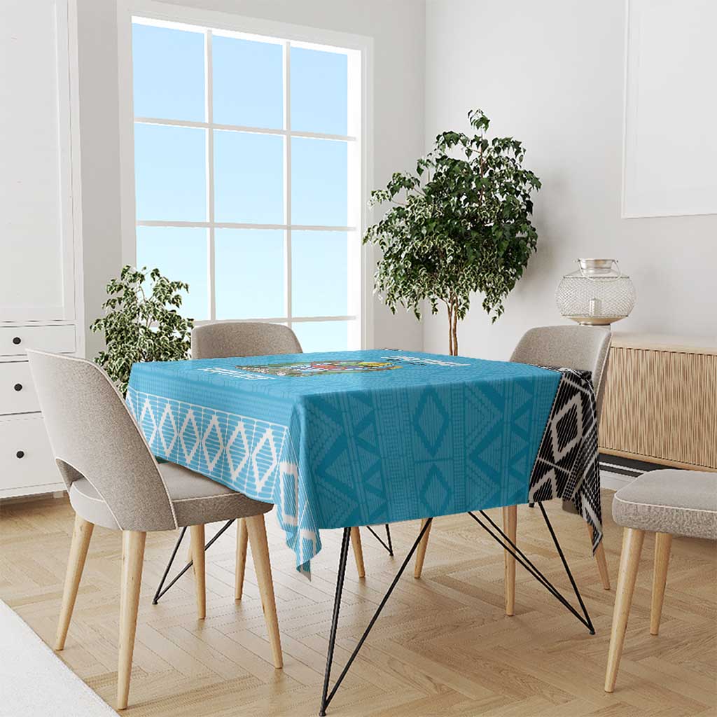 Custom Tanzania Cricket Tablecloth Go Cows Sporty African Pattern - Wonder Print Shop