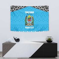 Custom Tanzania Cricket Tapestry Go Cows Sporty African Pattern - Wonder Print Shop