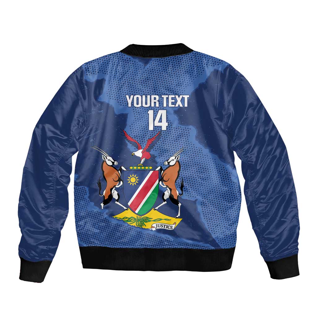 Custom Namibia Cricket Bomber Jacket Go Eagles Est 1992 - Wonder Print Shop