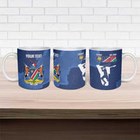 Custom Namibia Cricket Ceramic Mug Go Eagles Est 1992 - Wonder Print Shop