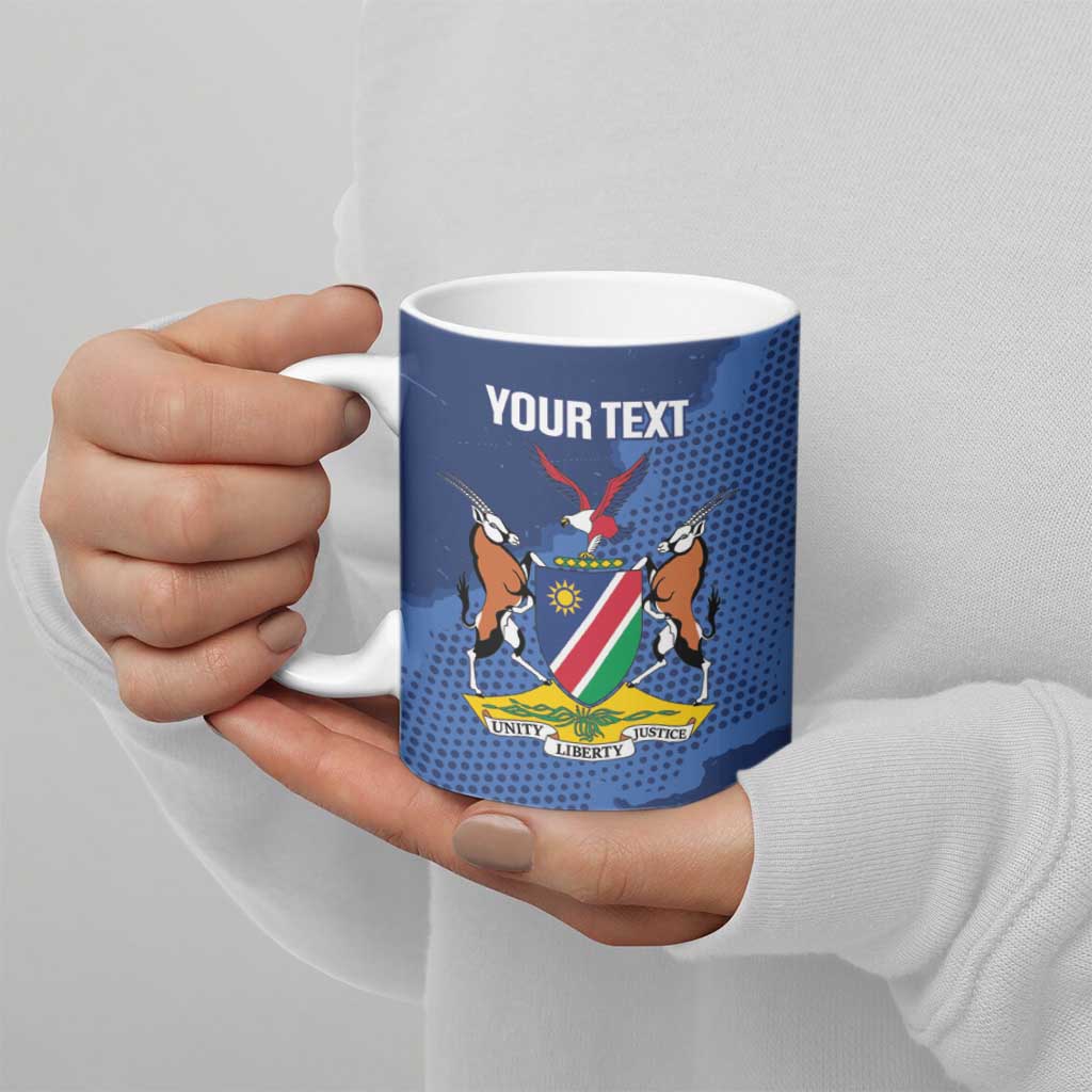 Custom Namibia Cricket Ceramic Mug Go Eagles Est 1992 - Wonder Print Shop