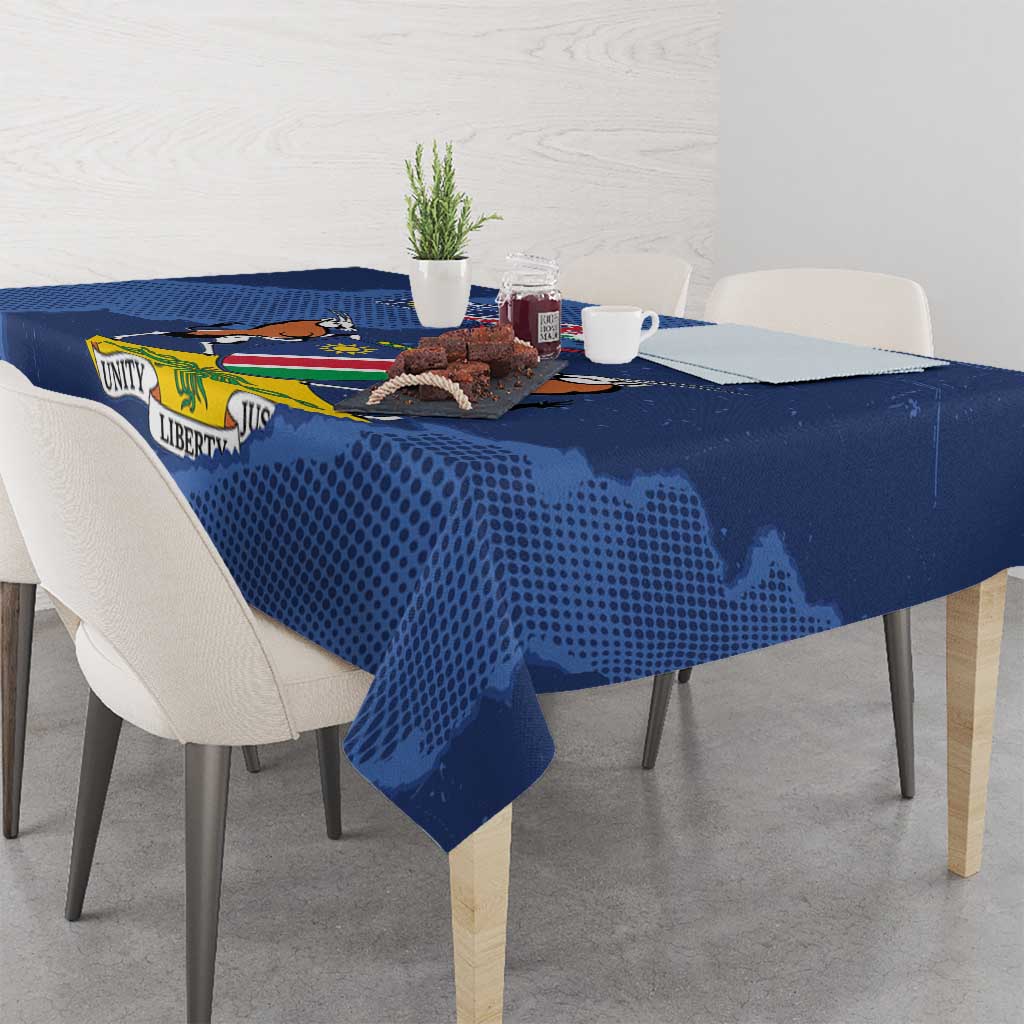 Custom Namibia Cricket Tablecloth Go Eagles Est 1992 - Wonder Print Shop