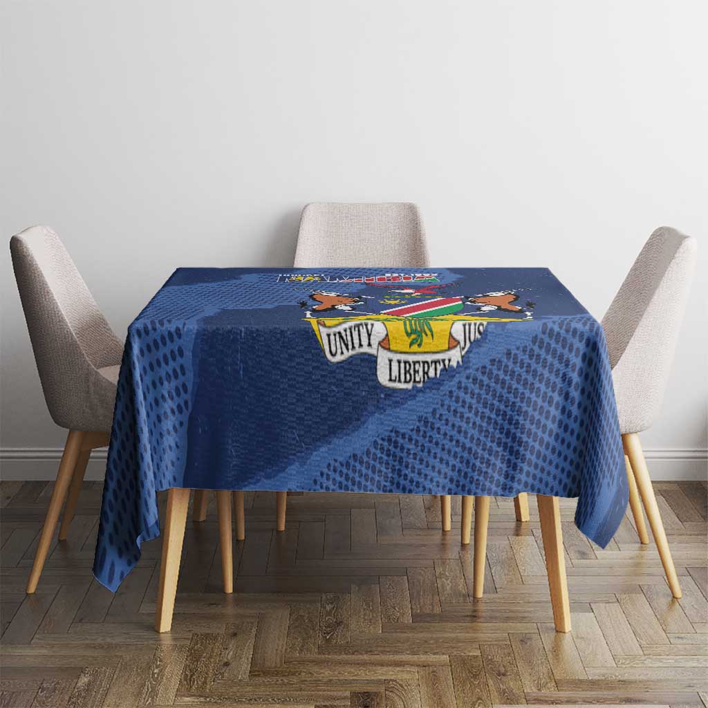 Custom Namibia Cricket Tablecloth Go Eagles Est 1992 - Wonder Print Shop