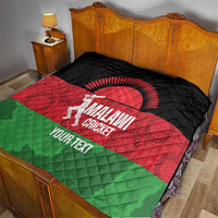 Custom Malawi Cricket Quilt Go Champions Flag Style - Wonder Print Shop