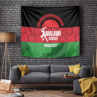 Custom Malawi Cricket Tapestry Go Champions Flag Style - Wonder Print Shop