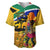 South Africa Heritage Day Baseball Jersey Traditional Dancer Kente Pattern With Flag Style - Wonder Print Shop