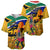 South Africa Heritage Day Baseball Jersey Traditional Dancer Kente Pattern With Flag Style - Wonder Print Shop