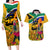 South Africa Heritage Day Couples Matching Long Sleeve Bodycon Dress and Hawaiian Shirt Traditional Dancer Kente Pattern With Flag Style - Wonder Print Shop