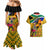 South Africa Heritage Day Couples Matching Mermaid Dress and Hawaiian Shirt Traditional Dancer Kente Pattern With Flag Style - Wonder Print Shop