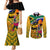 south-africa-heritage-day-couples-matching-mermaid-dress-and-long-sleeve-button-shirts-traditional-dancer-kente-pattern-with-flag-style