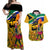 South Africa Heritage Day Couples Matching Off Shoulder Maxi Dress and Hawaiian Shirt Traditional Dancer Kente Pattern With Flag Style - Wonder Print Shop