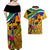 South Africa Heritage Day Couples Matching Off Shoulder Maxi Dress and Hawaiian Shirt Traditional Dancer Kente Pattern With Flag Style - Wonder Print Shop