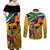 South Africa Heritage Day Couples Matching Off Shoulder Maxi Dress and Long Sleeve Button Shirts Traditional Dancer Kente Pattern With Flag Style - Wonder Print Shop