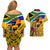 South Africa Heritage Day Couples Matching Off Shoulder Short Dress and Hawaiian Shirt Traditional Dancer Kente Pattern With Flag Style - Wonder Print Shop