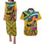 South Africa Heritage Day Couples Matching Puletasi Dress and Hawaiian Shirt Traditional Dancer Kente Pattern With Flag Style - Wonder Print Shop