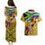 South Africa Heritage Day Couples Matching Puletasi Dress and Hawaiian Shirt Traditional Dancer Kente Pattern With Flag Style - Wonder Print Shop