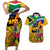 South Africa Heritage Day Couples Matching Short Sleeve Bodycon Dress and Hawaiian Shirt Traditional Dancer Kente Pattern With Flag Style - Wonder Print Shop