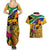 South Africa Heritage Day Couples Matching Summer Maxi Dress and Hawaiian Shirt Traditional Dancer Kente Pattern With Flag Style - Wonder Print Shop