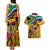 South Africa Heritage Day Couples Matching Tank Maxi Dress and Hawaiian Shirt Traditional Dancer Kente Pattern With Flag Style - Wonder Print Shop