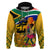 South Africa Heritage Day Hoodie Traditional Dancer Kente Pattern With Flag Style - Wonder Print Shop