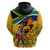 South Africa Heritage Day Hoodie Traditional Dancer Kente Pattern With Flag Style - Wonder Print Shop