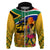 South Africa Heritage Day Hoodie Traditional Dancer Kente Pattern With Flag Style - Wonder Print Shop