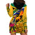 South Africa Heritage Day Hoodie Dress Traditional Dancer Kente Pattern With Flag Style - Wonder Print Shop