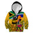 South Africa Heritage Day Kid Hoodie Traditional Dancer Kente Pattern With Flag Style - Wonder Print Shop