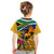 South Africa Heritage Day Kid T Shirt Traditional Dancer Kente Pattern With Flag Style - Wonder Print Shop