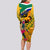 South Africa Heritage Day Long Sleeve Bodycon Dress Traditional Dancer Kente Pattern With Flag Style - Wonder Print Shop