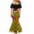 South Africa Heritage Day Mermaid Dress Traditional Dancer Kente Pattern With Flag Style - Wonder Print Shop