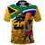 South Africa Heritage Day Polo Shirt Traditional Dancer Kente Pattern With Flag Style - Wonder Print Shop