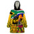 South Africa Heritage Day Wearable Blanket Hoodie Traditional Dancer Kente Pattern With Flag Style - Wonder Print Shop