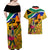 Personalised South Africa Heritage Day Couples Matching Off Shoulder Maxi Dress and Hawaiian Shirt Traditional Dancer Kente Pattern With Flag Style - Wonder Print Shop