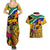 Personalised South Africa Heritage Day Couples Matching Summer Maxi Dress and Hawaiian Shirt Traditional Dancer Kente Pattern With Flag Style - Wonder Print Shop