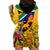 Personalised South Africa Heritage Day Hoodie Dress Traditional Dancer Kente Pattern With Flag Style - Wonder Print Shop