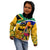 Personalised South Africa Heritage Day Kid Hoodie Traditional Dancer Kente Pattern With Flag Style - Wonder Print Shop