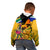 Personalised South Africa Heritage Day Kid Hoodie Traditional Dancer Kente Pattern With Flag Style - Wonder Print Shop