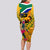 Personalised South Africa Heritage Day Long Sleeve Bodycon Dress Traditional Dancer Kente Pattern With Flag Style - Wonder Print Shop