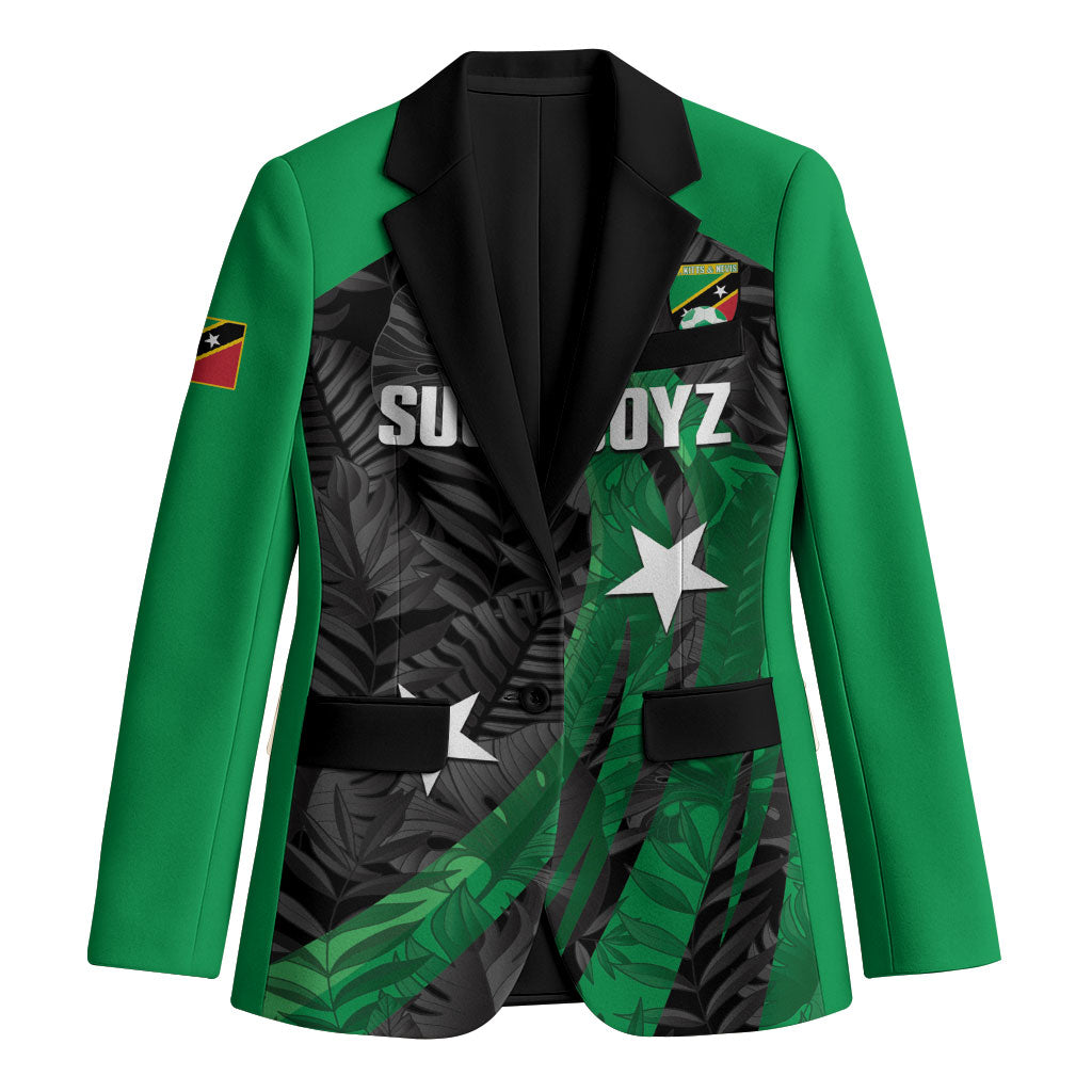 Saint Kitts and Nevis Football 2026 Custom Blazer Go Sugar Boyz Black Tropical Vibes