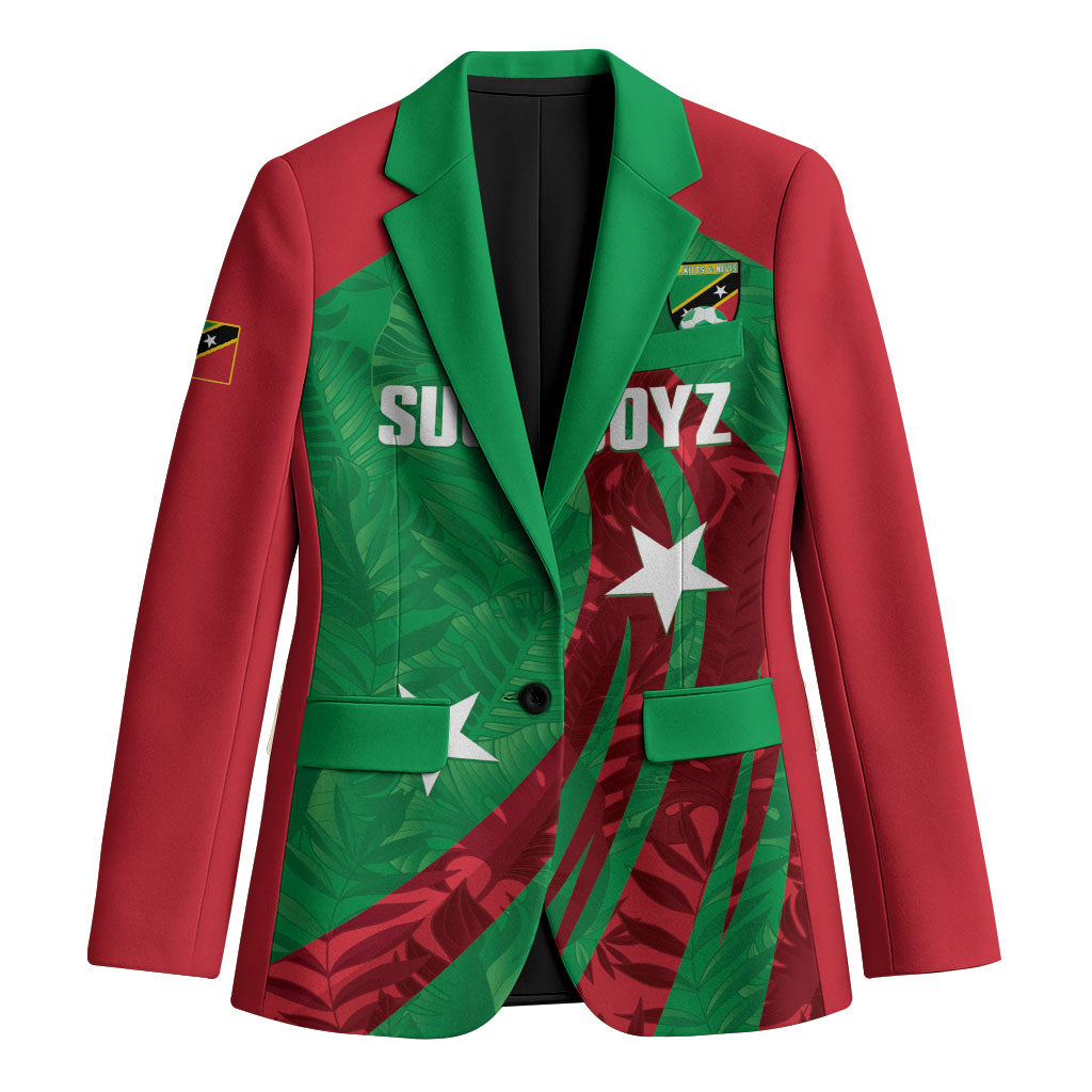 Saint Kitts and Nevis Football 2026 Custom Blazer Go Sugar Boyz Green Tropical Vibes